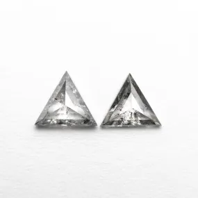 0.44cttw 2pc 4.56x5.22z1.75mm 4.42x5.12x1.33mm Triangle Rosecut Matching Pair 24459-01