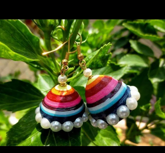 Multicolored jhumka